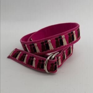 The Belted cow Double D-ring webbing dog  Labrador belt sz M